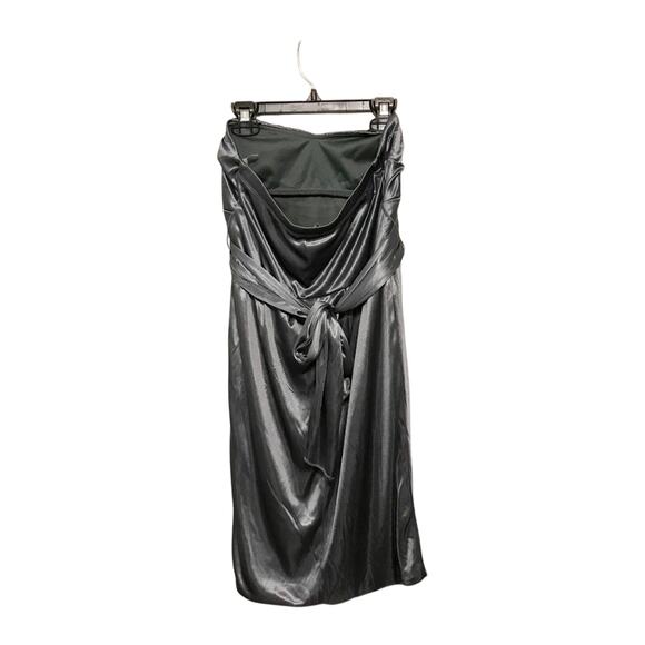 Ruby Rox Strapless Gray Silky Dress - Size Small NWT - Picture 2 of 7